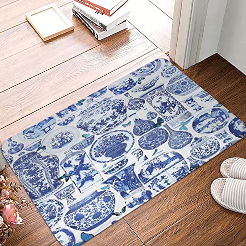 Fussmatte Chinoiserie-Blau Und Weiß 40X60Cm Eingangsteppich Schmutz Widerstehen Fußmatte Innen Dauerhaft Küchenmatten Für Wohnzimmer Eingang Küche Fussmatte Chinoiserie-Blau Und Weiß 40X60Cm Eingangsteppich Schmutz Widerstehen Fußmatte Innen Dauerhaft Küchenmatten Für Wohnzimmer Eingang Küche von sichuanyanluogemaoyiyouxiangongsi