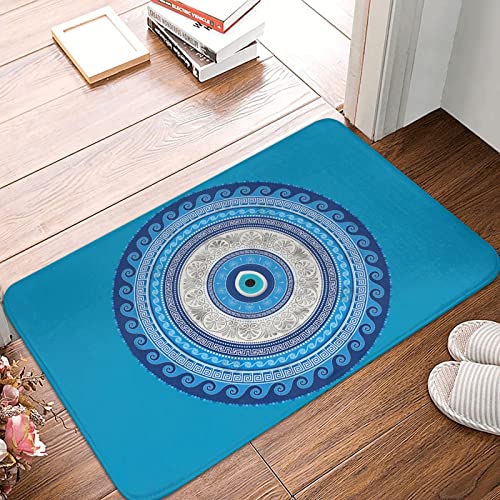 Haustür Fußmatten Blauer Griechischer Matiasma-Böser Blick 40X60Cm Willkommen Fußmatte Komfortabel Türmatte Rutschhemmender Schmutzfangmatte Für Außenbereich Außen Schlafzimmer Haustür Fußmatten Blauer Griechischer Matiasma-Böser Blick 40X60Cm Willkommen Fußmatte Komfortabel Türmatte Rutschhemmender Schmutzfangmatte Für Außenbereich Außen Schlafzimmer von sichuanyanluogemaoyiyouxiangongsi