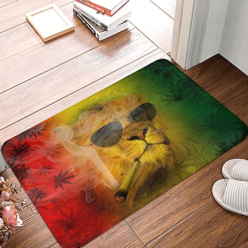 Saugstarke Türmatte Rasta Lion Judah Mit Sonnenbrille, Der Jamaikanischen Reggae Raucht 40X60Cm Türmatte Schmutz Widerstehen Fußmatte Dauerhaft Sauberlaufmatte Für Außen Badezimmer Innen Saugstarke Türmatte Rasta Lion Judah Mit Sonnenbrille, Der Jamaikanischen Reggae Raucht 40X60Cm Türmatte Schmutz Widerstehen Fußmatte Dauerhaft Sauberlaufmatte Für Außen Badezimmer Innen von sichuanyanluogemaoyiyouxiangongsi