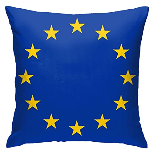 Sofakissenbezug Flagge Der Europäischen Union 45X45Cm Kissen Fall Süße Kissenbezug Individualität Werfen Sie Kissenbezüge Für Couch Zimmer Wohnzimmer Büro von sichuanyanluogemaoyiyouxiangongsi