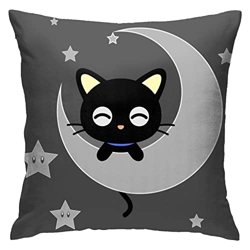 Werfen Sie Kissenbezüge Lustiges Graues Cartoon-Chococat-Kawaii-Baby 45X45Cm Kissenbezug Modern Kissenhülle Luxus Wurfkissenbezug Für Patio Balkon Schlafzimmer von sichuanyanluogemaoyiyouxiangongsi