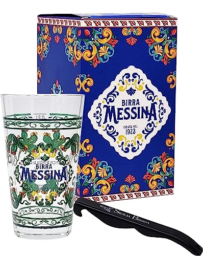 sicilia bedda - Bierglas Messina Limited Edition 0,2 cl - Hommage an sizilianische Künstler mit Flaschenöffner (Indische Feigen) von sicilia bedda