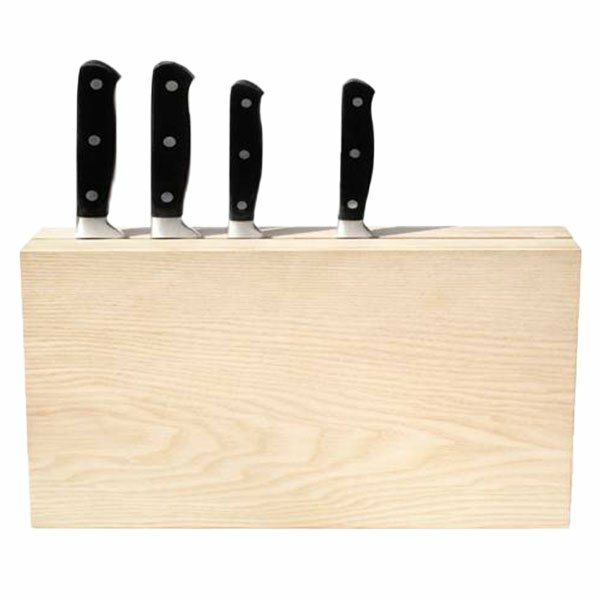 Side By Side Timber Twin Messerblock Küchenmesser Messerblöcke Design Eschenholz B-Ware von side by side