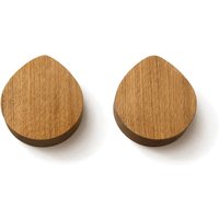side by side - OI Wandhaken L, 9,5 x 8,3 cm, Eiche geölt (2er-set) von side by side