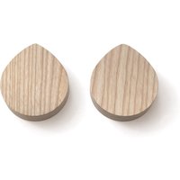 side by side - OI Wandhaken L, 9,5 x 8,3 cm, Esche natur (2er-set) von side by side