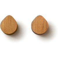 side by side - OI Wandhaken S, 5 x 4,4 cm, Eiche geölt (2er-set) von side by side