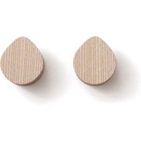 side by side - OI Wandhaken S, 5 x 4,4 cm, Esche natur (2er-set) von side by side