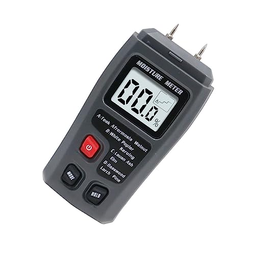 siduytin 0 99,9 Holzfeuchtemessgerät Tragbares 2 poliges Handheld Baumdichteprotokoll Hygrometer Holzfeuchtedetektor Feuchtigkeitstester von siduytin