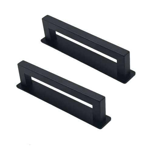 siduytin 2 Schiebegriffe, 150 mm Stahl Einloch Quadrat Türgriffe, selbstklebend, geeignet für Schrankschubladentüren, Schwarz siduytin 2 Schiebegriffe, 150 mm Stahl Einloch Quadrat Türgriffe, selbstklebend, geeignet für Schrankschubladentüren, Schwarz von siduytin