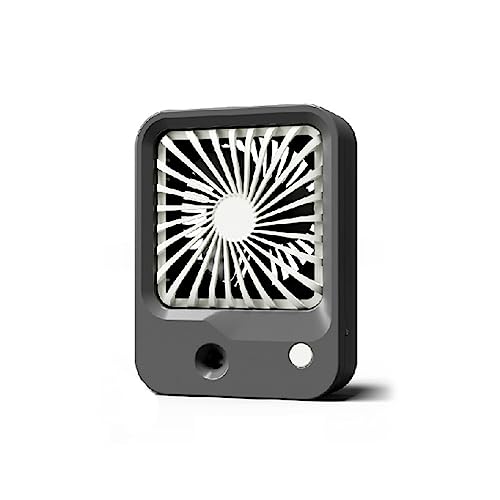 siduytin Mini Table Misting Fan Handheld USB wiederaufladbare tragbare Luftventilatoren 3,7 V geräuscharmer Kühlluftbefeuchter für das Büro, Grau siduytin Mini Table Misting Fan Handheld USB wiederaufladbare tragbare Luftventilatoren 3,7 V geräuscharmer Kühlluftbefeuchter für das Büro, Grau von siduytin
