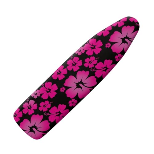 Bügelbrettbezug 120X40 Blumen mit Schnurbindung & Stretch System - Hitzebeständig, Reflektierend, Waschbar Strapazierfähig und Leicht Anzubringen Bügelbrett Bezug von siebe