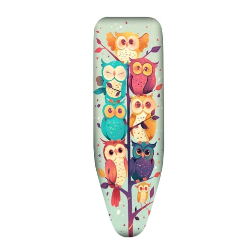 Bügelbrettbezug 140X45 Bunt Universal Bezug für Dampfbügelstation | Hitzebeständig, Reflektierend, Waschbar, mit Schnurbindung Bedruckt Bügelbretter von siebe