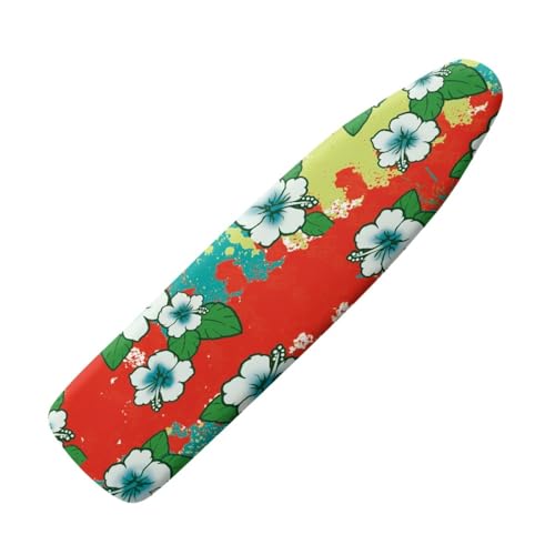 Bügelbrettbezug110X30Bunte Blumen mit Schnurbindung & Stretch System - Hitzebeständig, Reflektierend, Waschbar Strapazierfähig und Leicht Anzubringen Bügelbrett Bezug von siebe