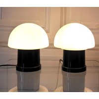 2 Pilz Lampen Paar Massive Belgien Leuchten 70Er Vintage Objekte 2 Pilz Lampen Paar Massive Belgien Leuchten 70Er Vintage Objekte von siebenundsiebzig
