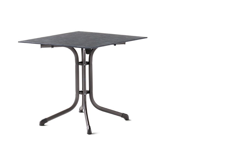 sieger EXKLUSIV Gartentisch Sieger Boulevard Klapptische Stahlrohr/Polytec Ø85 cm bis 140 cm von sieger EXKLUSIV