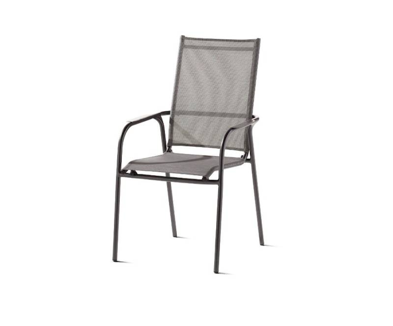 sieger EXKLUSIV Stapelstuhl 2er Set Sieger Sirio Stapelsessel Aluminium/Textilene von sieger EXKLUSIV