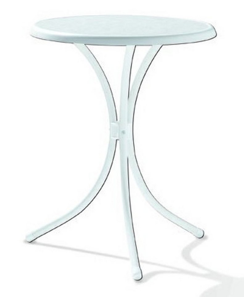 sieger Bistrotisch 100/W KT, in Marmor weiß, mecalit®-PRO - 72x60cm (HxD) von sieger