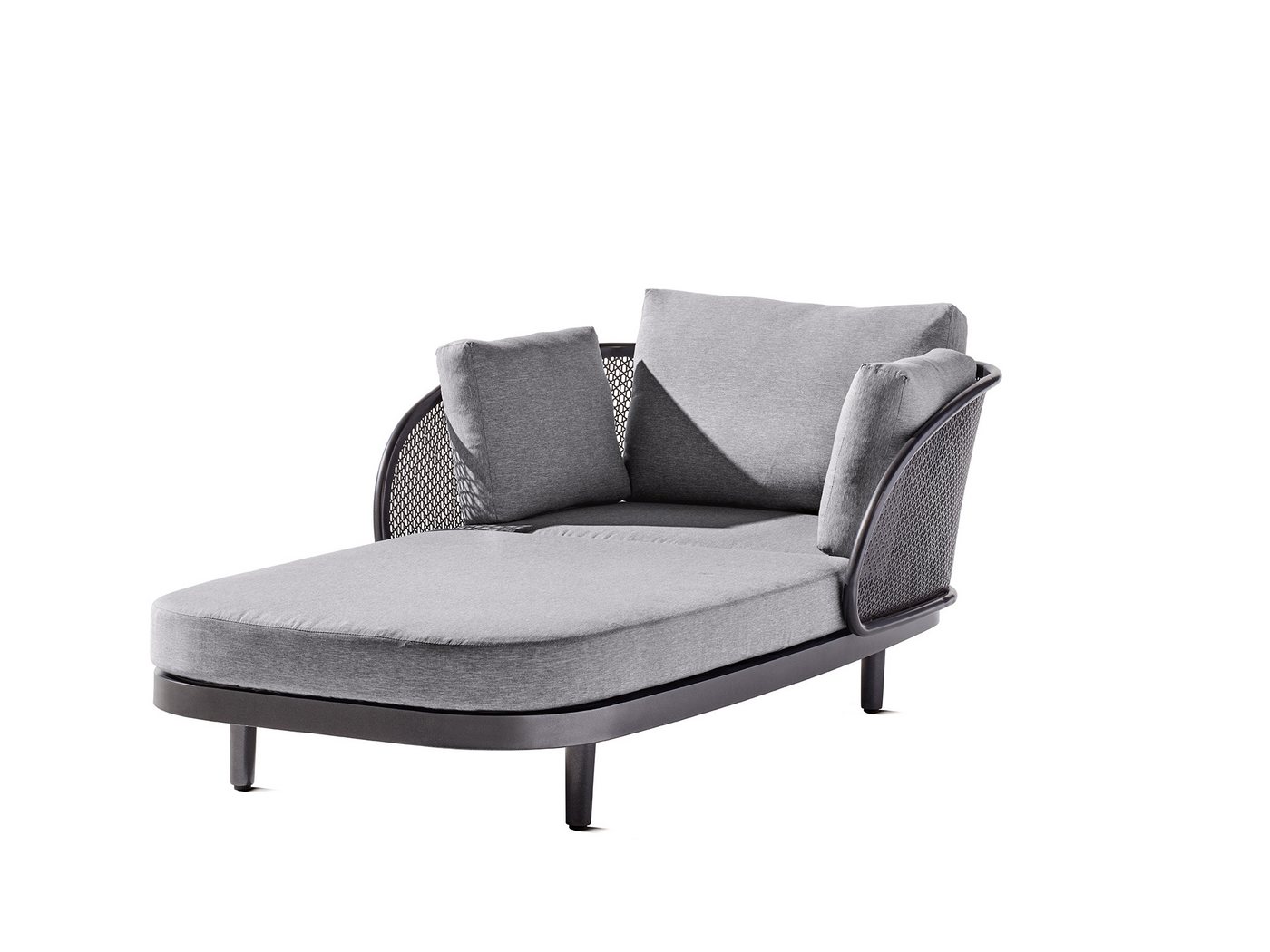 sieger Daybed Samoa, in hellgrau, Olefin,Polypropylen - 210x71x117cm (BxHxT) von sieger