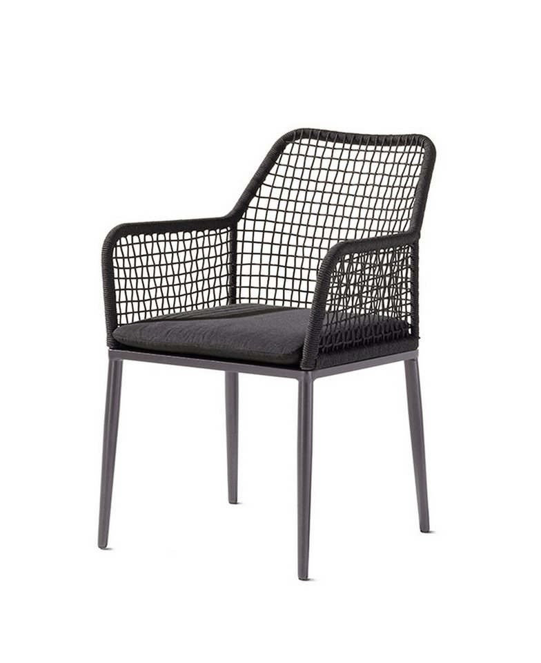 sieger Gartensessel Malta, in Grau, Kunstfasergwebe - 60x83x58,5cm (BxHxT) von sieger