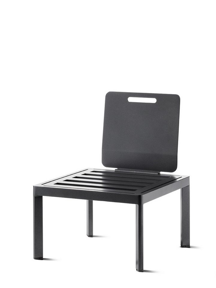 sieger Gartenstuhl Lugo, in eisengrau - 60x77x60 (BxHxT) von sieger