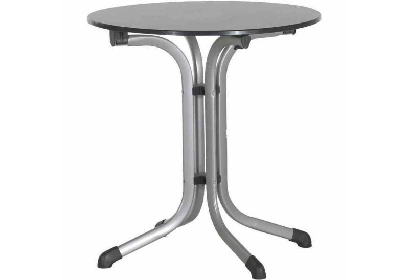 sieger Gartentisch 3125-50 Bouelvard-Klapptisch vivodur, Ø 68 cm, graphit Stahlgestell gr von sieger