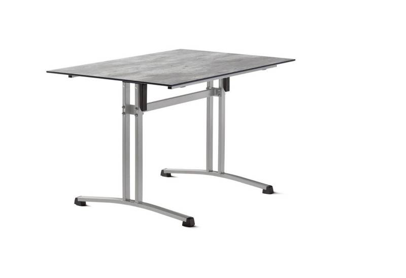 sieger Gartentisch 5360-21, in Beton hell, Polytec® - 120x73x80cm (BxHxT) von sieger