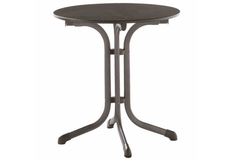 sieger Gartentisch Bouelvard-Klapptisch vivodur, Ø 68 cm, eisengrau Stahlgestell von sieger