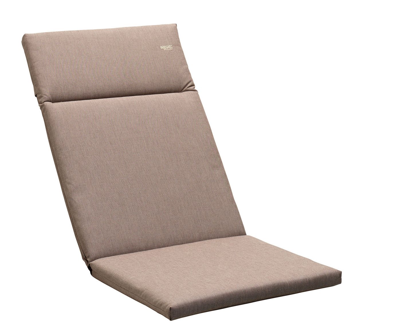 sieger Hochlehnerauflage 5540 4916, in Mocca, Polyarcryl/Dralon® - 121x4x49cm (BxHxT) von sieger