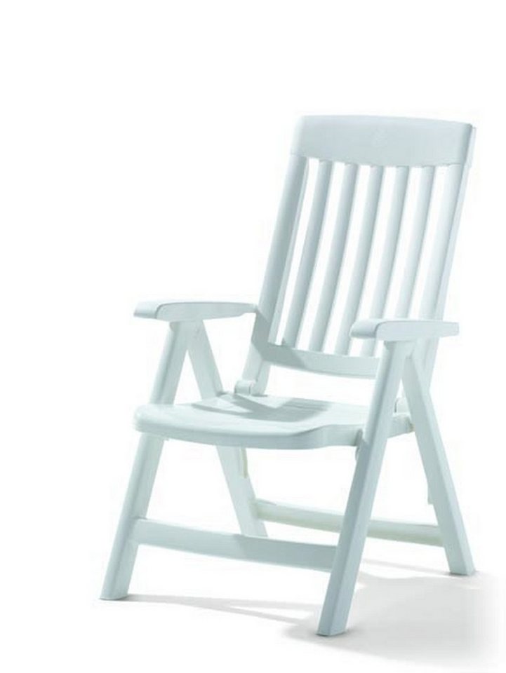 sieger Klappstuhl Palma, in Weiß, Vollkunststoff - 66x106x62cm (BxHxT) von sieger