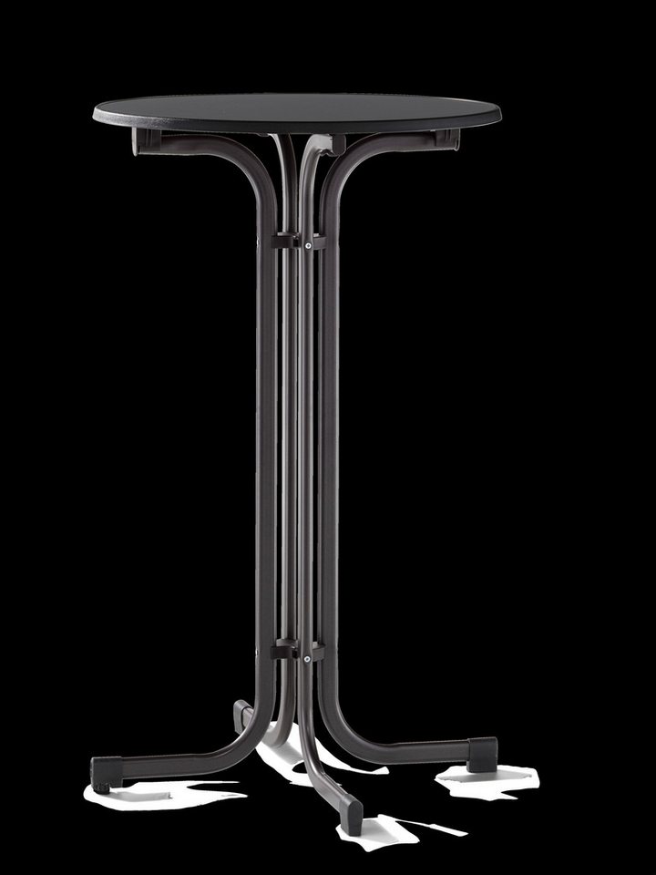 Sieger Gartenmöbel Stehtisch in Schiefer anthrazit, mecalit®-PRO - 112x68cm (HxD) von Sieger Gartenmöbel