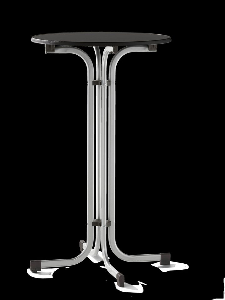 Sieger Gartenmöbel Stehtisch in Schiefer anthrazit, mecalit®-PRO - 112x70cm (HxD) von Sieger Gartenmöbel