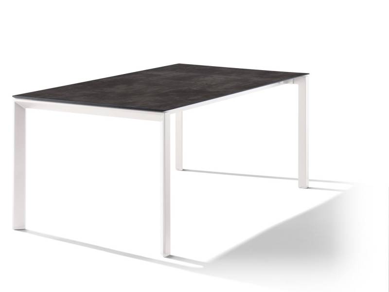 sieger Tischplatte Freesystem, in Beton dunkel, Polytec® - 180x1,2x100cm (BxHxT) von sieger