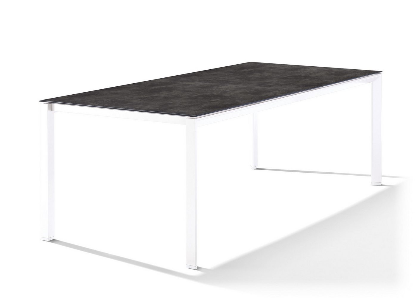 sieger Tischplatte Freesystem, in Beton dunkel, Polytec® - 220x1,2x100cm (BxHxT) von sieger