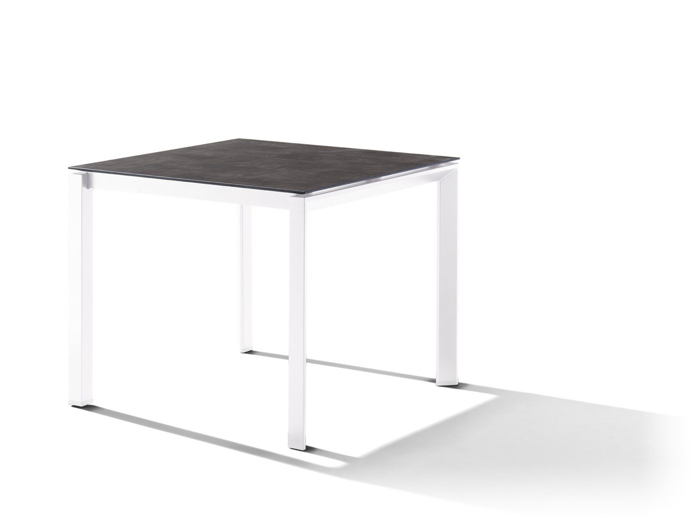 sieger Tischplatte Freesystem, in Beton dunkel, Polytec® - 90x1,2x90cm (BxHxT) von sieger