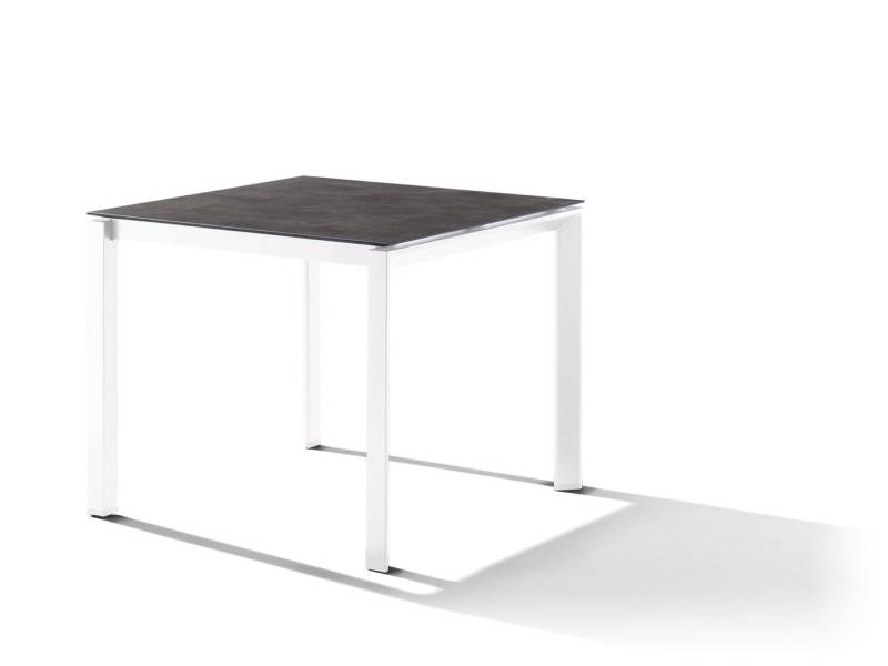 sieger Tischplatte Freesystem, in Beton dunkel, Polytec® - 90x1,2x90cm (BxHxT) von sieger