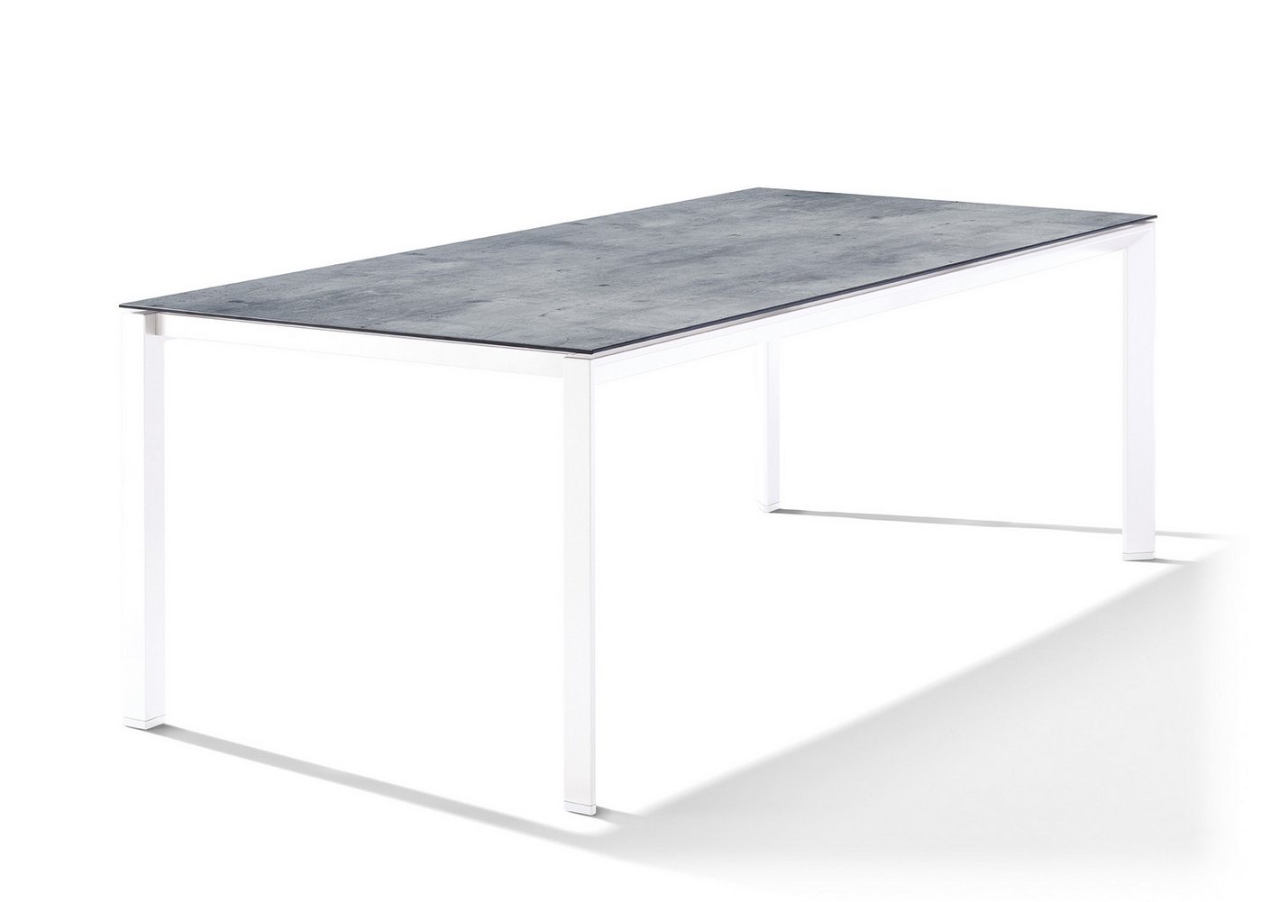 sieger Tischplatte Freesystem, in Zement graphit, Polytec® - 220x1,2x100cm (BxHxT) von sieger