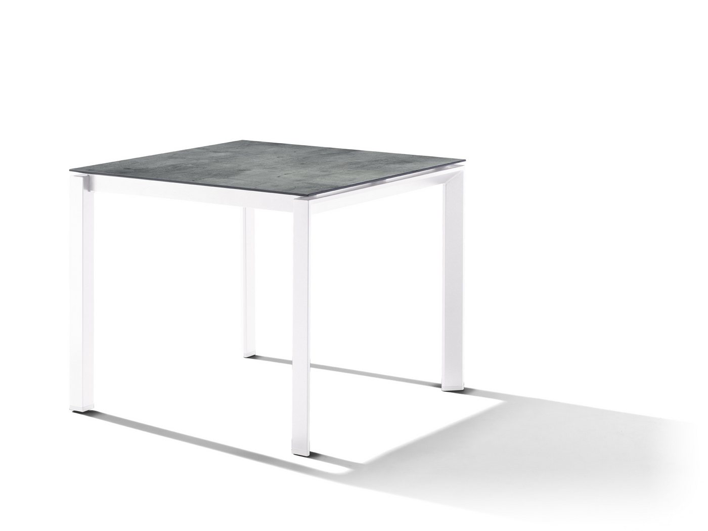 sieger Tischplatte Freesystem, in Zement graphit, Polytec® - 90x1,2x90cm (BxHxT) von sieger