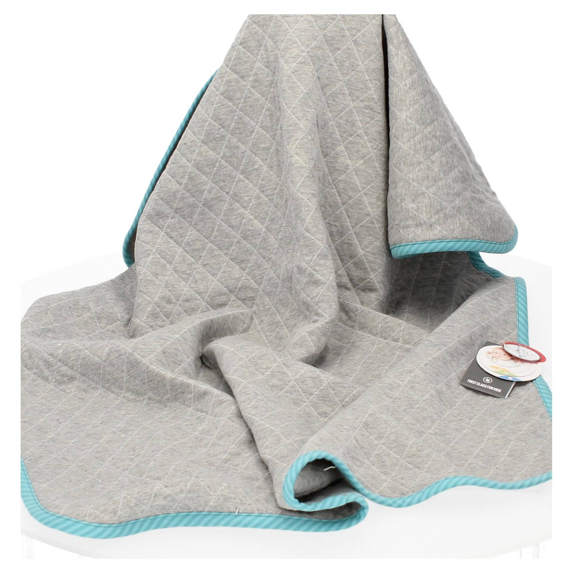 sigikid Babydecke Urban Baby Edition grau/blau von sigikid