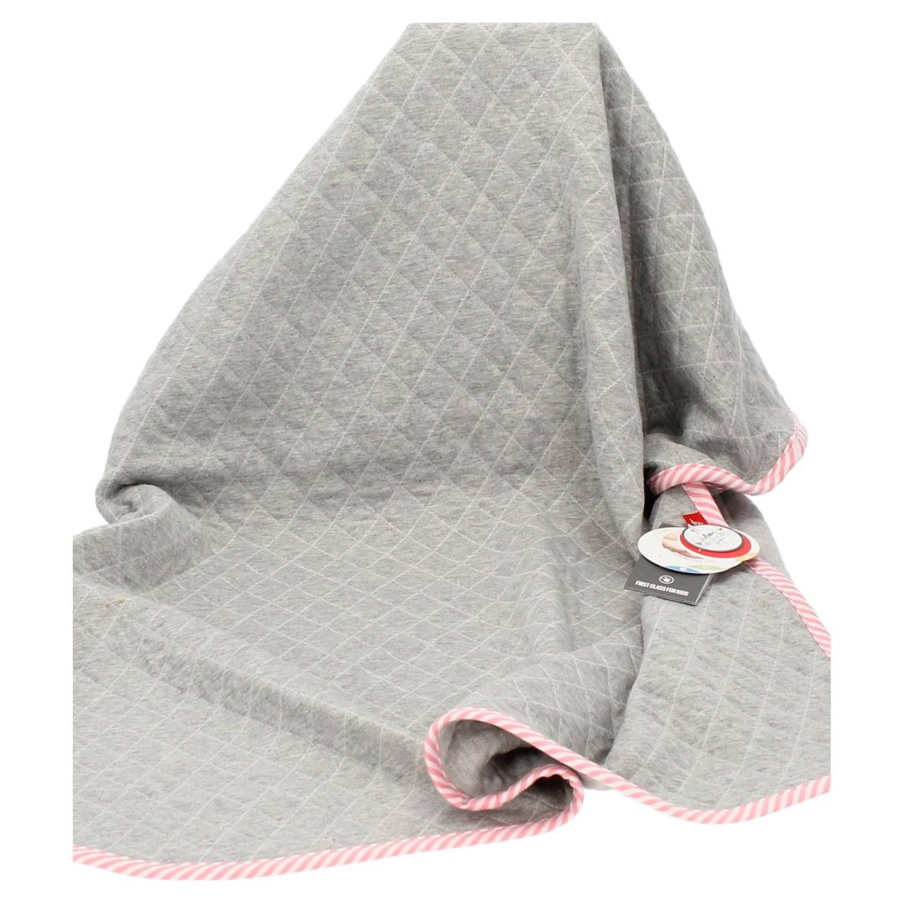 sigikid Babydecke Urban Baby Edition grau/rosa von sigikid