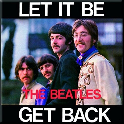 The Beatles Let It Be / Get Back Official Fridge Magnet von signs-unique