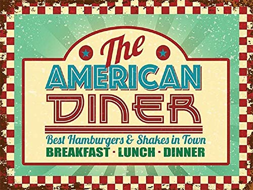 American Diner Metallschild (og 2015) von signs-unique