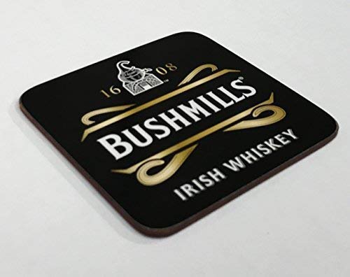 Bushmills Irish Whiskey Korkrückseite Einzel Untersetzer (Sg) von signs-unique