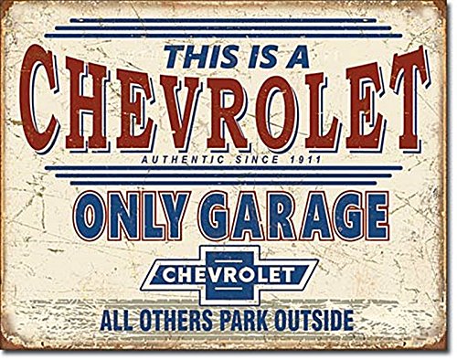 Dies ist ein Chevrolet nur Garage Metall Schild (de) von signs-unique