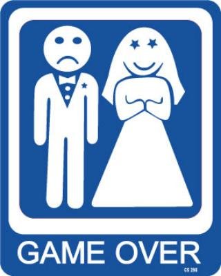 Game Over Aluminiumschild von signs-unique