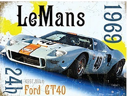 Le Mans 1969 Ford GT40 Großes Metallschild og 4030) von signs-unique