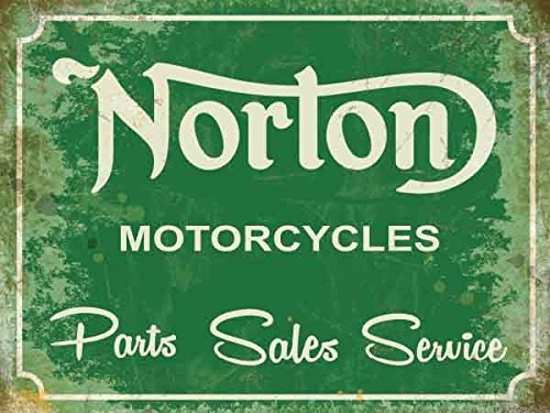 Norton Garage Green blechschild (og 4030) von signs-unique