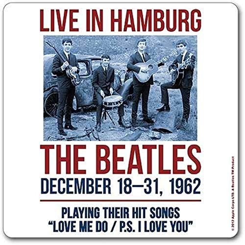 The Beatles Live In Hamburg Single Drinks Coaster Gift Band Album Fan von signs-unique