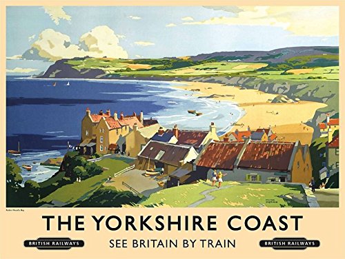 Yorkshire Coast (old, Werbung), groß, 400 mm x 300 mm (og) von signs-unique