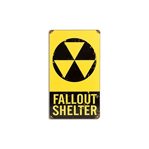 Atombunker rostiges Metallschild (PST 148) von signs-unique