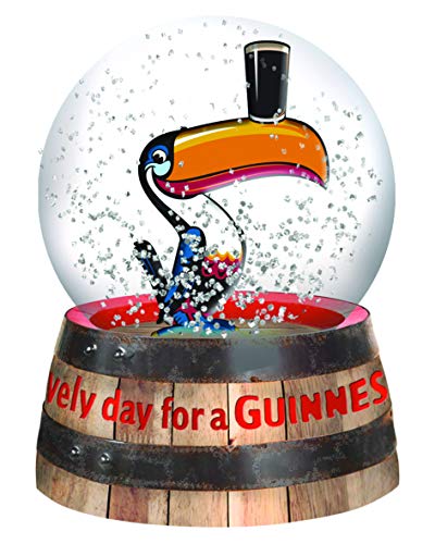 signs-unique Guinness Schneekugel Tukan, 95 mm x 65 mm von Buosha